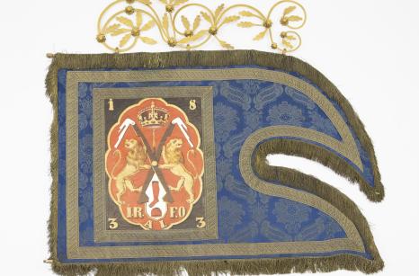 Cechovní korouhev punčochářů a postřihačů, archiv MSP